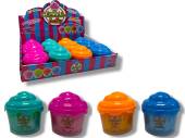 Box 12, 7cm scented cupcake putty - 4asstd* Box 12, 7cm scented cupcake putty - 4asstd*