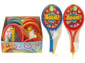 Boom bat set - 2/cols.
(2xbats-1xball-1xshuttlecock) Boom bat set - 2/cols.
(2xbats-1xball-1xshuttlecock)