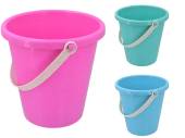 15.5cm wheatstraw round bucket - 3/cols. 15.5cm wheatstraw round bucket - 3/cols.