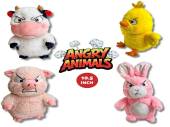 10.5\" plush angry farm animals - 4asstd* 10.5" plush angry farm animals - 4asstd*