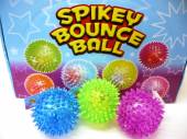 Box 12, spikey bounce ball with light