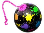 Neon splat ball with clip. Neon splat ball with clip.