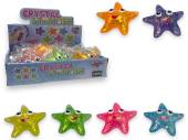 Box 12, 9cm squeezy star fish 6/cols* Box 12, 9cm squeezy star fish 6/cols*