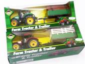 Farm tractor & trailer set - 2asstd*
