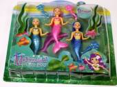 3pc mermaid doll set*