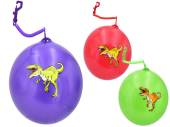 Dinosaur ball with keychain - 3/cols (DEFLATED) Dinosaur ball with keychain - 3/cols (DEFLATED)