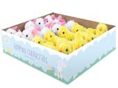 Wind up hopping chick/bunny H8cm
(ADD 24 for display box)