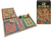 2-in-1 game set.
(snakes & ladders/ludo)