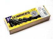 Boxed wooden dominoes.