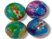 Pack 12, pu tie dye balls - 4/cols*
