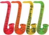 55cm inflatable saxophone - 4/cols.