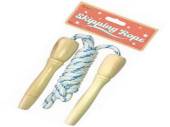 Wood handled skipping rope* Wood handled skipping rope*