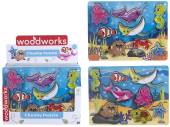 Underwater chunky wood puzzle - 2asstd. Underwater chunky wood puzzle - 2asstd.