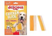 Chicken and cheese slice dog treats*