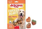 Chicken and vegetable heart dog treats*