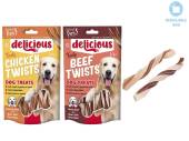 Delicious tasty chicken/beef twists. Delicious tasty chicken/beef twists.