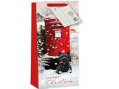 Pack 6, Christmas postbox bottle bags*
