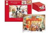Box 10, square cat/dog Christmas cards. Box 10, square cat/dog Christmas cards.
