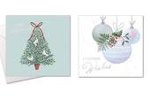 Box 10, square tree/bauble Christmas cards. Box 10, square tree/bauble Christmas cards.