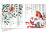 Box 10, square robin Christmas cards. Box 10, square robin Christmas cards.