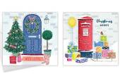 Box 10, square postbox/door Christmas cards. Box 10, square postbox/door Christmas cards.