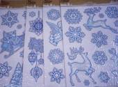 Glitter window stickers - 4asstd. Glitter window stickers - 4asstd.