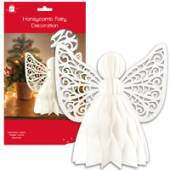 Honeycomb cardboard fairy decoration H25cm.