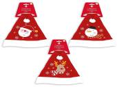 Childrens embroided Christmas hat - 3asstd.