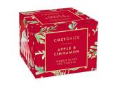 Christmas apple & cinnamon ribbed glass candle*  (3oz)