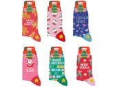 Ladies cosy novelty Christmas socks - 6asstd. Ladies cosy novelty Christmas socks - 6asstd.