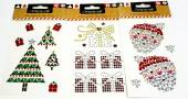 Christmas craft gem stickers - 3asstd*