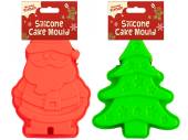 Chritmas silicone cake moulds - 2asstd.