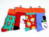 Childs Christmas sock (9-12/12-3/4-6) - 4asstd