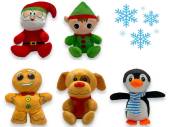 6asstd 8\" plush Christmas characters. 6asstd 8" plush Christmas characters.