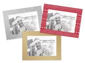 Pack 6, Christmas photo frame cards (4x6\") - 3asstd. Pack 6, Christmas photo frame cards (4x6") - 3asstd.