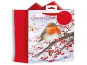 Christmas Robin gift bag LARGE
(33X26X14cm)