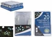 20 cold white b/op led fairy lights. 20 cold white b/op led fairy lights.