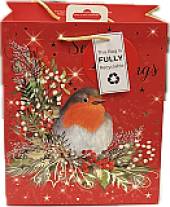 Pack 6, traditional robin X/LARGE gift bags (46x33x14) Pack 6, traditional robin X/LARGE gift bags (46x33x14)