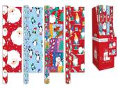4m Santa Christmas gift wrap - 4asstd*