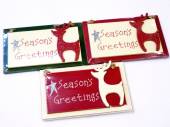 Wooden seasons greeting plaque (16x10cm) REDUCED