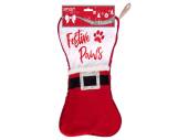 Plush dog Christmas stocking
(40x26cm)