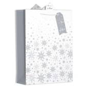 Ice snowflakes gift bag X/LARGE (46x33x14cm)