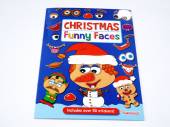 Christmas funny face sticker book.