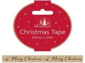 Kraft paper eco Merry Christmas tape  (20mm x 25m)