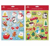Christmas bubble stickers - 2asstd. Christmas bubble stickers - 2asstd.