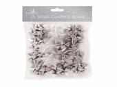 Pkt 25, small confetti bows
Silver/White*