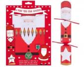 Pack 6, 12\" Santa Christmas cracker kit. Pack 6, 12" Santa Christmas cracker kit.