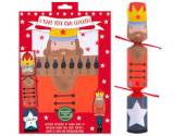 Pack 6, m-y-o 12\" Nutcracker Christmas cracker kit. Pack 6, m-y-o 12" Nutcracker Christmas cracker kit.