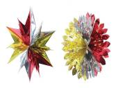 Foil star/snowball decoration. Foil star/snowball decoration.