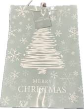 Merry Christmas tree LARGE gift bag   (33x26x13cm)